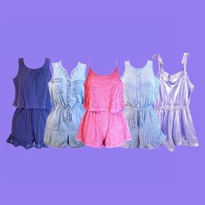 (5) Romper Bundle | Justice, Ella Moss, Old Navy